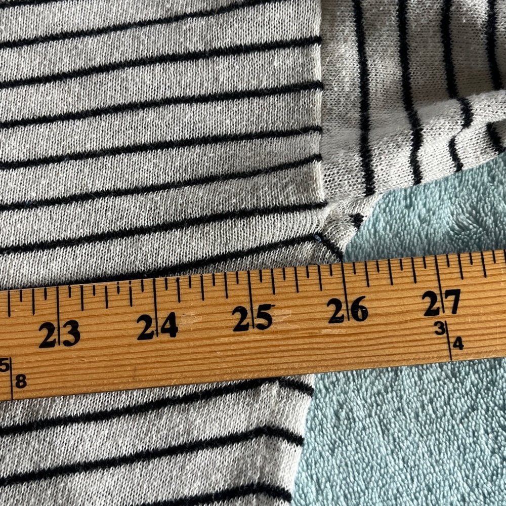 Zara baggy Striped lightweight sweater with 3/4 length sleeves - Picture 5 of 5